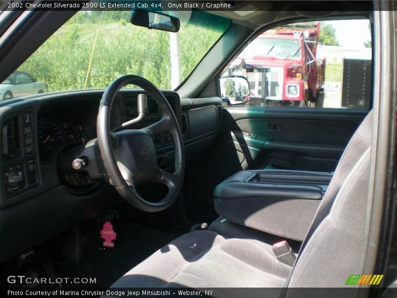 Onyx Black / Graphite 2002 Chevrolet Silverado 2500 LS Extended Cab 4x4
