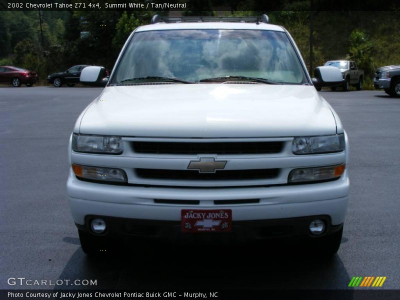 Summit White / Tan/Neutral 2002 Chevrolet Tahoe Z71 4x4