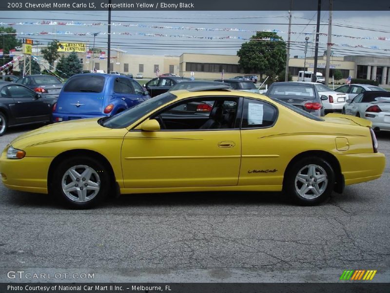 Competition Yellow / Ebony Black 2003 Chevrolet Monte Carlo LS