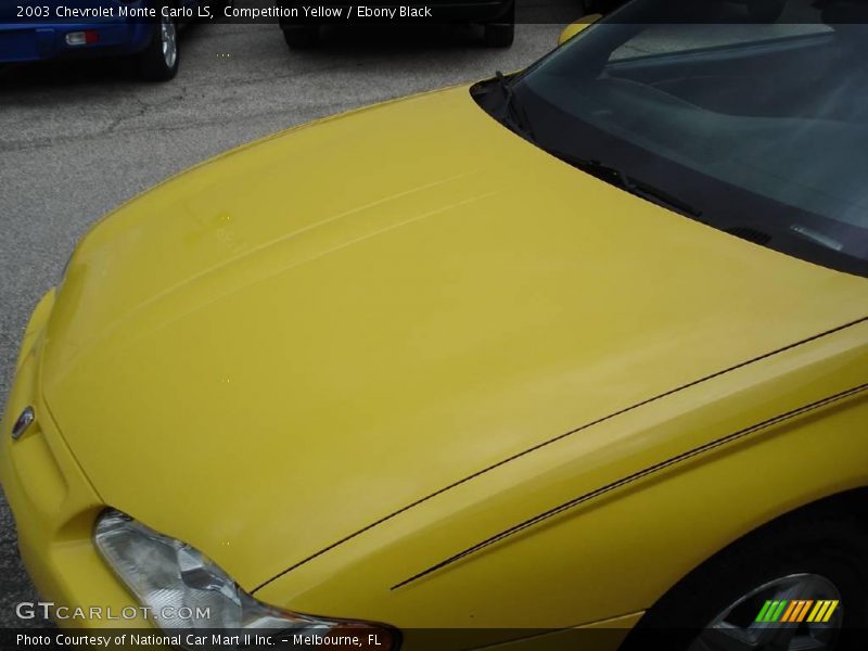 Competition Yellow / Ebony Black 2003 Chevrolet Monte Carlo LS