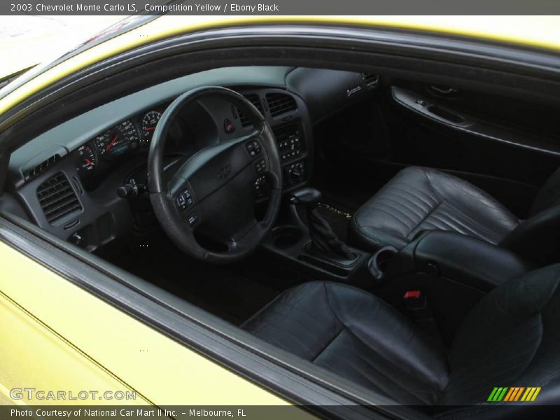 Competition Yellow / Ebony Black 2003 Chevrolet Monte Carlo LS