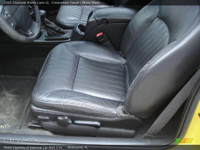 Competition Yellow / Ebony Black 2003 Chevrolet Monte Carlo LS