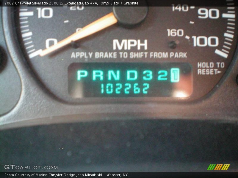 Onyx Black / Graphite 2002 Chevrolet Silverado 2500 LS Extended Cab 4x4