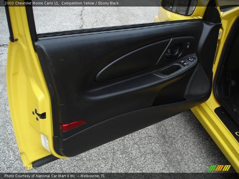 Competition Yellow / Ebony Black 2003 Chevrolet Monte Carlo LS
