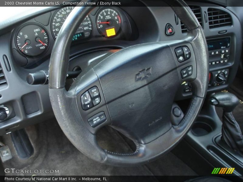 Competition Yellow / Ebony Black 2003 Chevrolet Monte Carlo LS