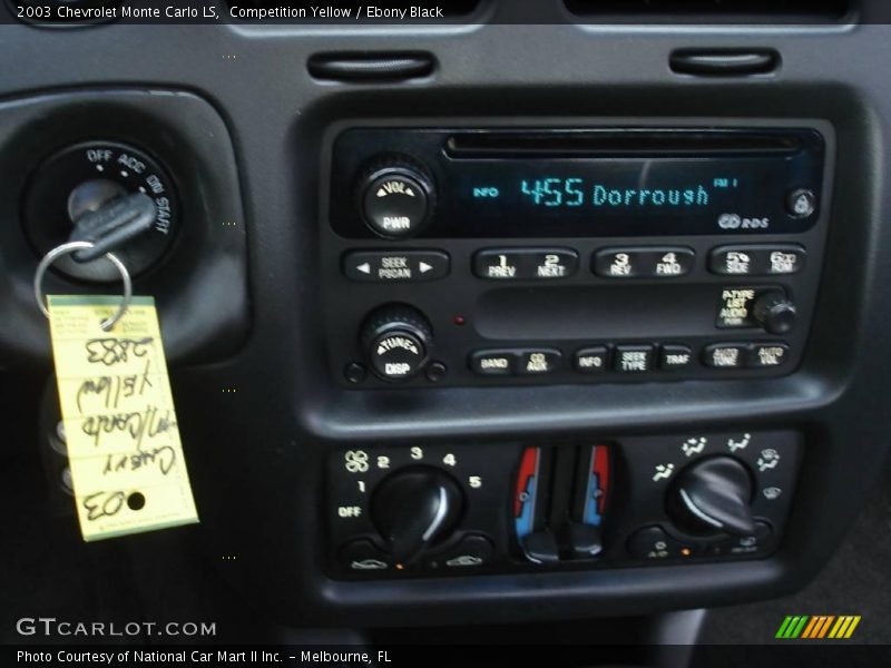 Competition Yellow / Ebony Black 2003 Chevrolet Monte Carlo LS