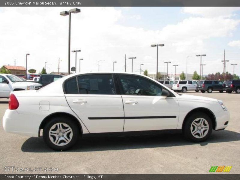 White / Gray 2005 Chevrolet Malibu Sedan