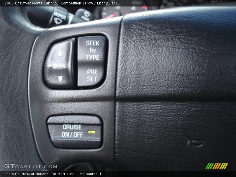 Competition Yellow / Ebony Black 2003 Chevrolet Monte Carlo LS