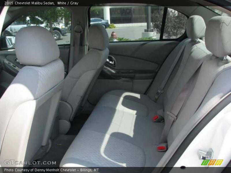 White / Gray 2005 Chevrolet Malibu Sedan