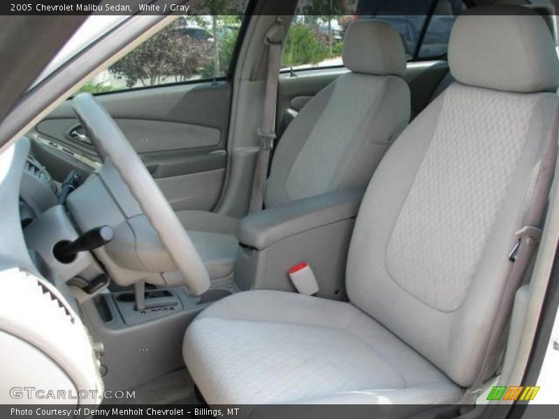 White / Gray 2005 Chevrolet Malibu Sedan