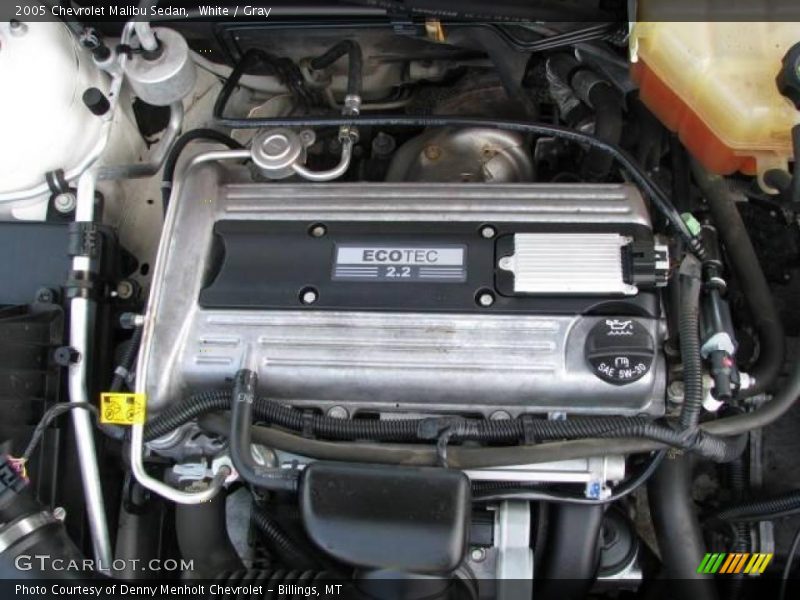 White / Gray 2005 Chevrolet Malibu Sedan