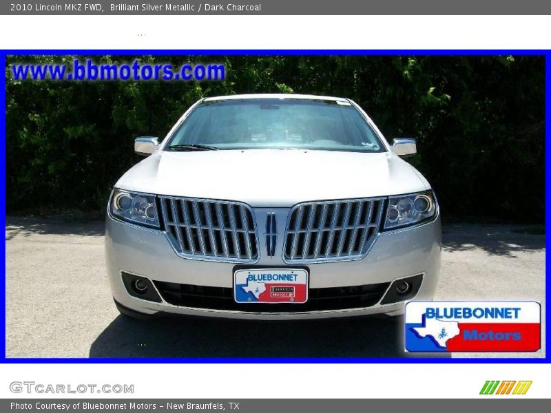 Brilliant Silver Metallic / Dark Charcoal 2010 Lincoln MKZ FWD