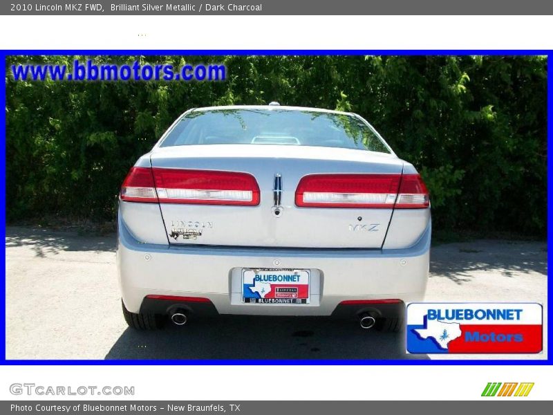 Brilliant Silver Metallic / Dark Charcoal 2010 Lincoln MKZ FWD