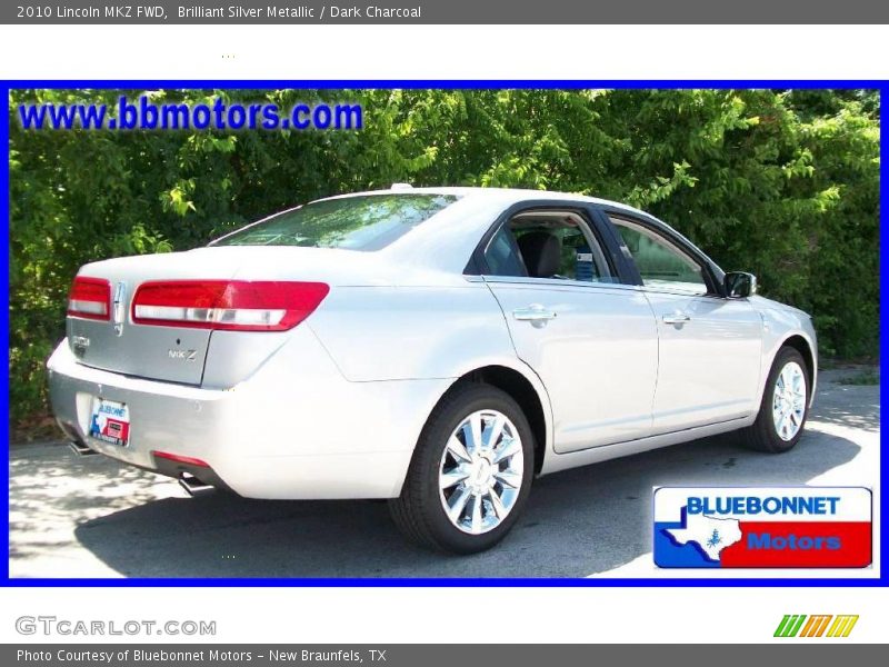 Brilliant Silver Metallic / Dark Charcoal 2010 Lincoln MKZ FWD