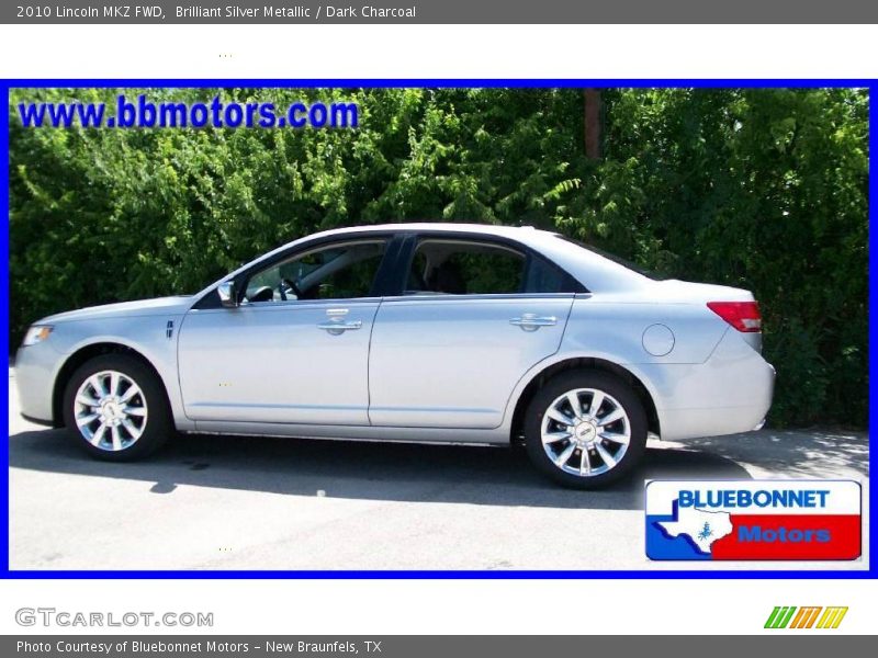 Brilliant Silver Metallic / Dark Charcoal 2010 Lincoln MKZ FWD