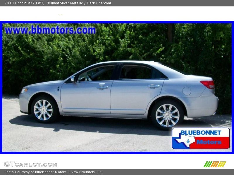 Brilliant Silver Metallic / Dark Charcoal 2010 Lincoln MKZ FWD