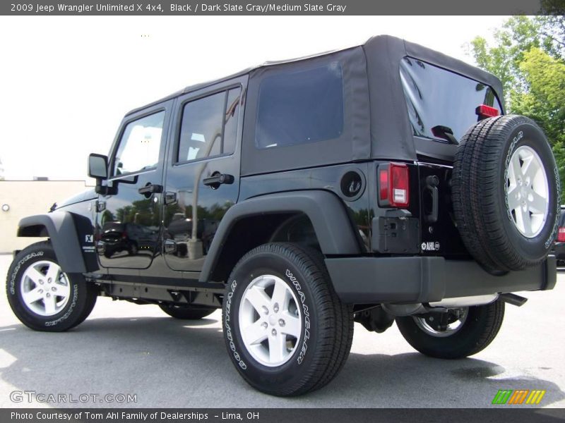 Black / Dark Slate Gray/Medium Slate Gray 2009 Jeep Wrangler Unlimited X 4x4