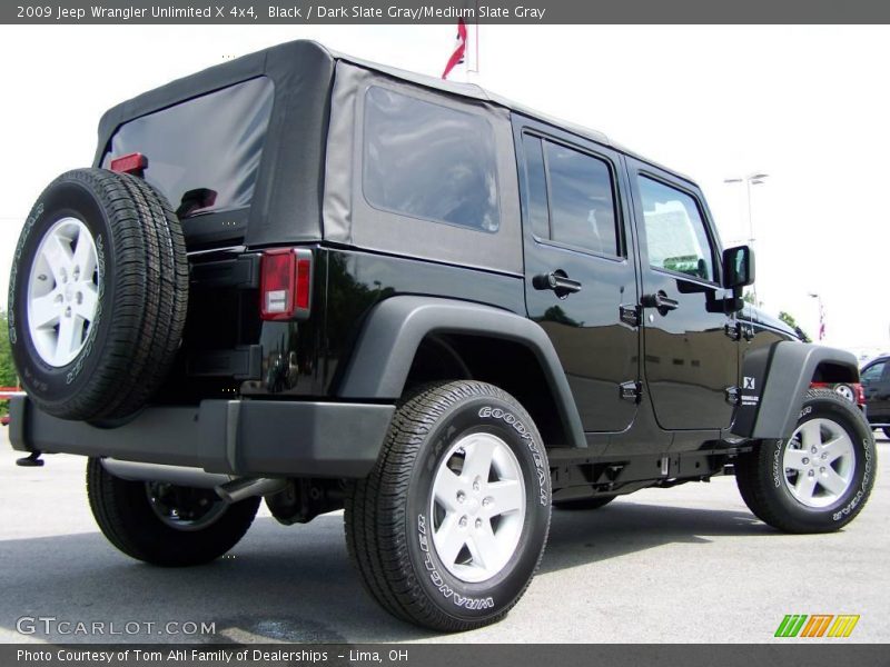 Black / Dark Slate Gray/Medium Slate Gray 2009 Jeep Wrangler Unlimited X 4x4