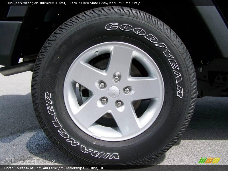 Black / Dark Slate Gray/Medium Slate Gray 2009 Jeep Wrangler Unlimited X 4x4