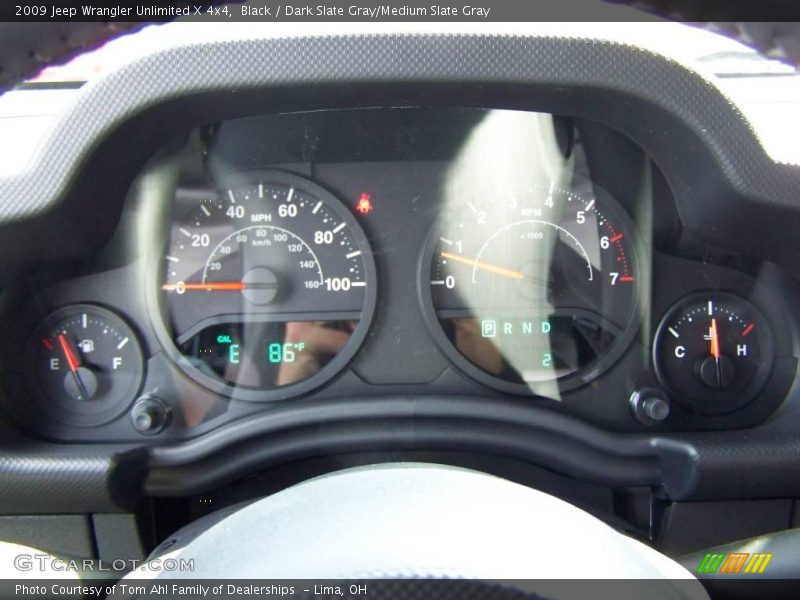 Black / Dark Slate Gray/Medium Slate Gray 2009 Jeep Wrangler Unlimited X 4x4