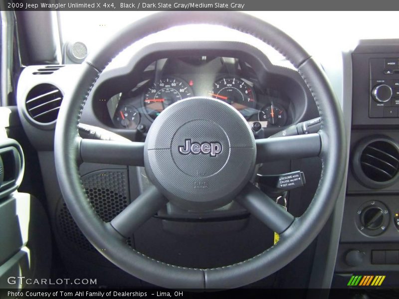 Black / Dark Slate Gray/Medium Slate Gray 2009 Jeep Wrangler Unlimited X 4x4