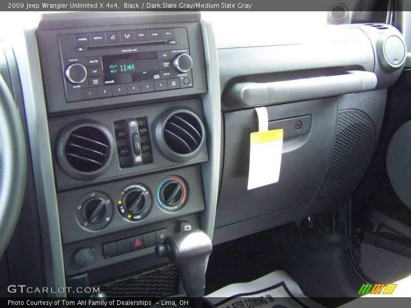 Black / Dark Slate Gray/Medium Slate Gray 2009 Jeep Wrangler Unlimited X 4x4