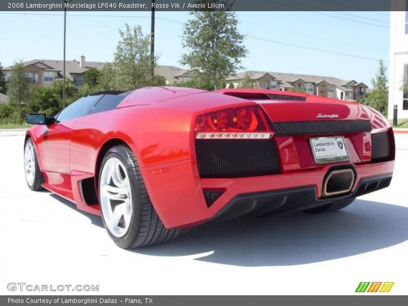 Rosso Vik / Avorio Lilium 2008 Lamborghini Murcielago LP640 Roadster