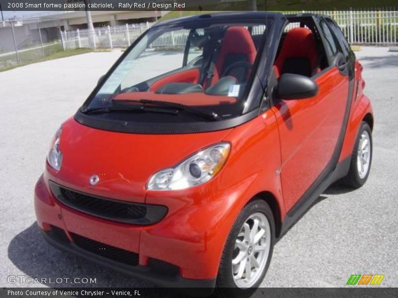 Rally Red / Design Red 2008 Smart fortwo passion cabriolet