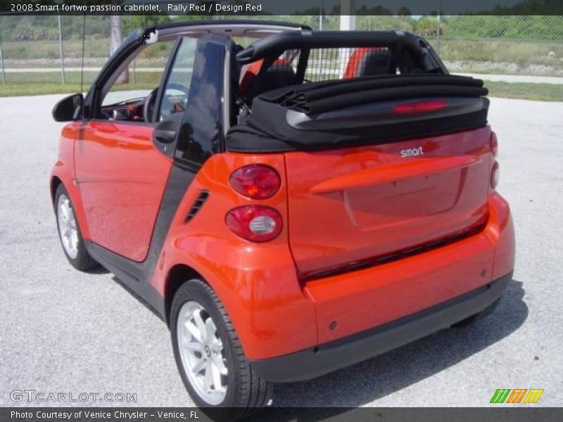 Rally Red / Design Red 2008 Smart fortwo passion cabriolet