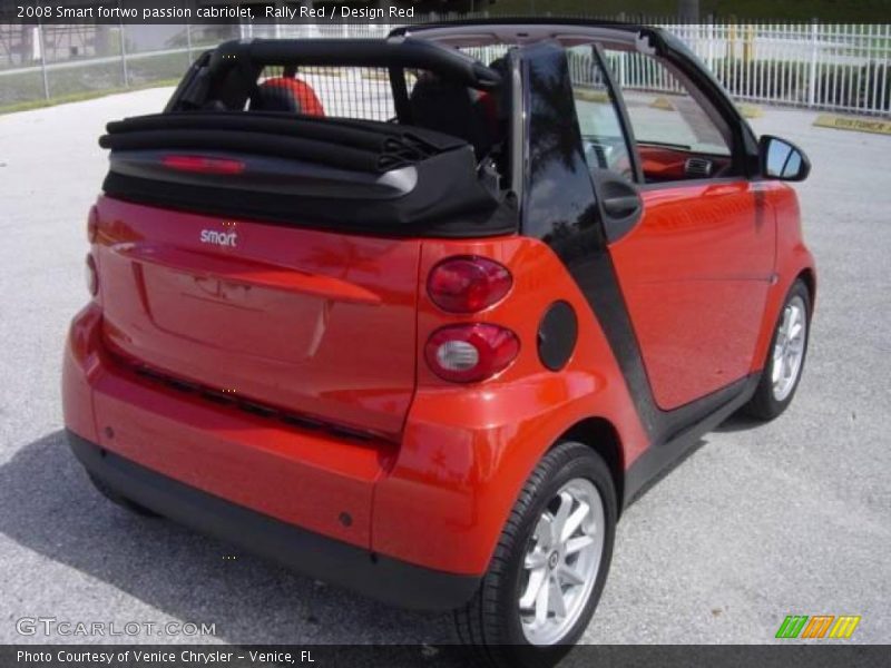 Rally Red / Design Red 2008 Smart fortwo passion cabriolet