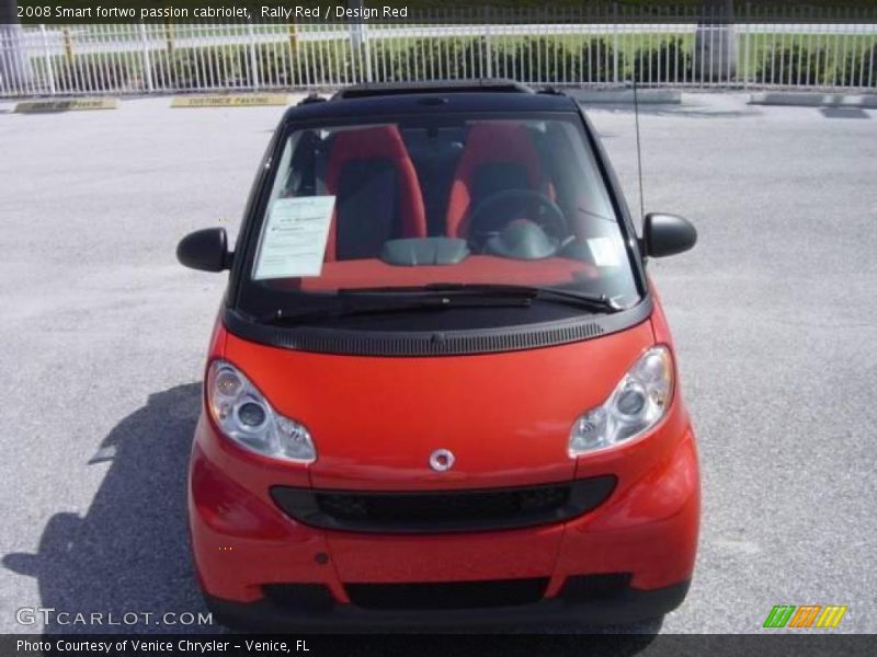 Rally Red / Design Red 2008 Smart fortwo passion cabriolet