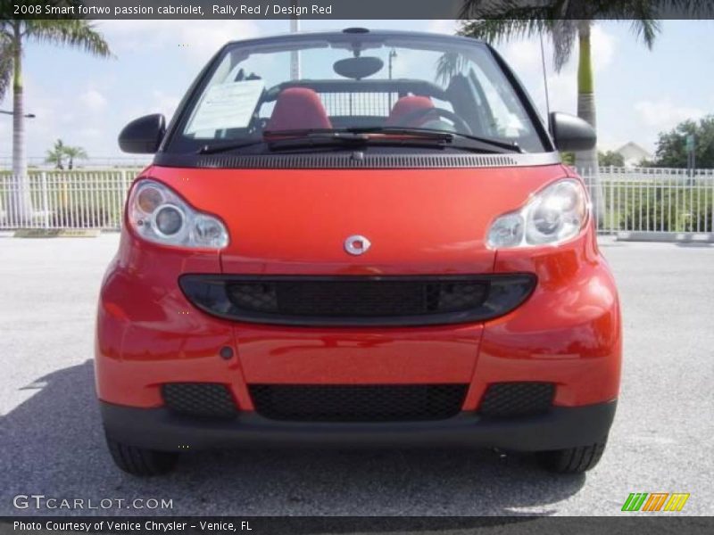 Rally Red / Design Red 2008 Smart fortwo passion cabriolet