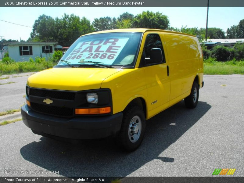 Yellow / Medium Dark Pewter 2006 Chevrolet Express 2500 Commercial Van