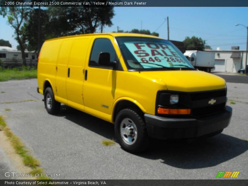 Yellow / Medium Dark Pewter 2006 Chevrolet Express 2500 Commercial Van
