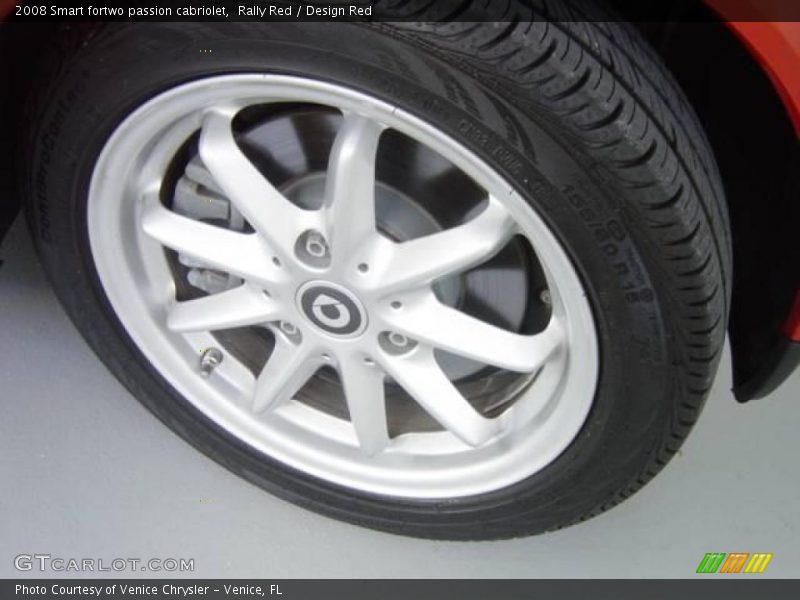 Rally Red / Design Red 2008 Smart fortwo passion cabriolet