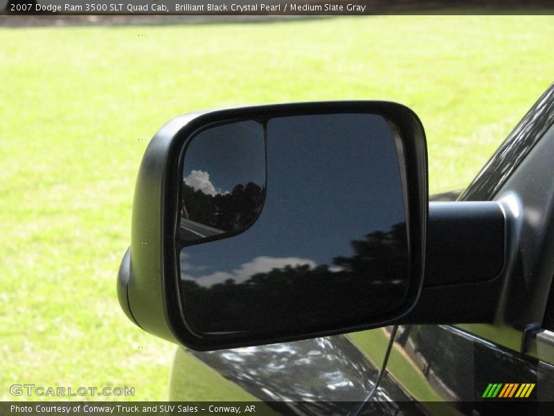 Brilliant Black Crystal Pearl / Medium Slate Gray 2007 Dodge Ram 3500 SLT Quad Cab
