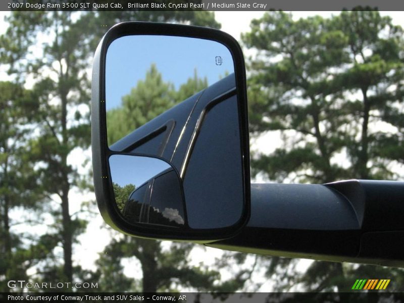 Brilliant Black Crystal Pearl / Medium Slate Gray 2007 Dodge Ram 3500 SLT Quad Cab