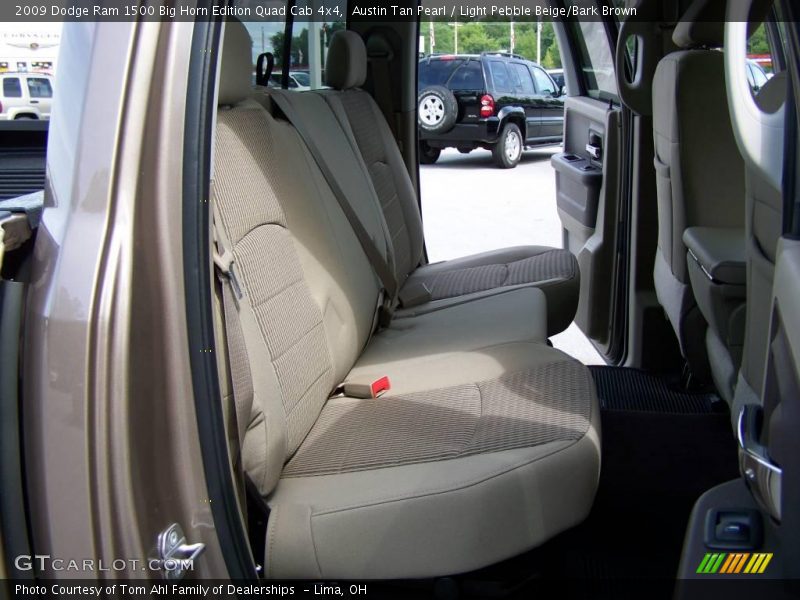 Austin Tan Pearl / Light Pebble Beige/Bark Brown 2009 Dodge Ram 1500 Big Horn Edition Quad Cab 4x4