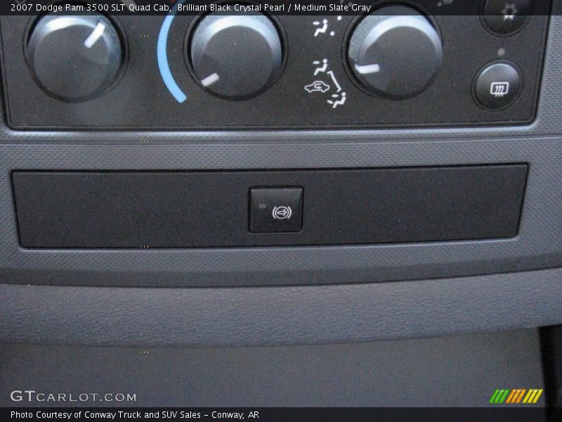 Brilliant Black Crystal Pearl / Medium Slate Gray 2007 Dodge Ram 3500 SLT Quad Cab
