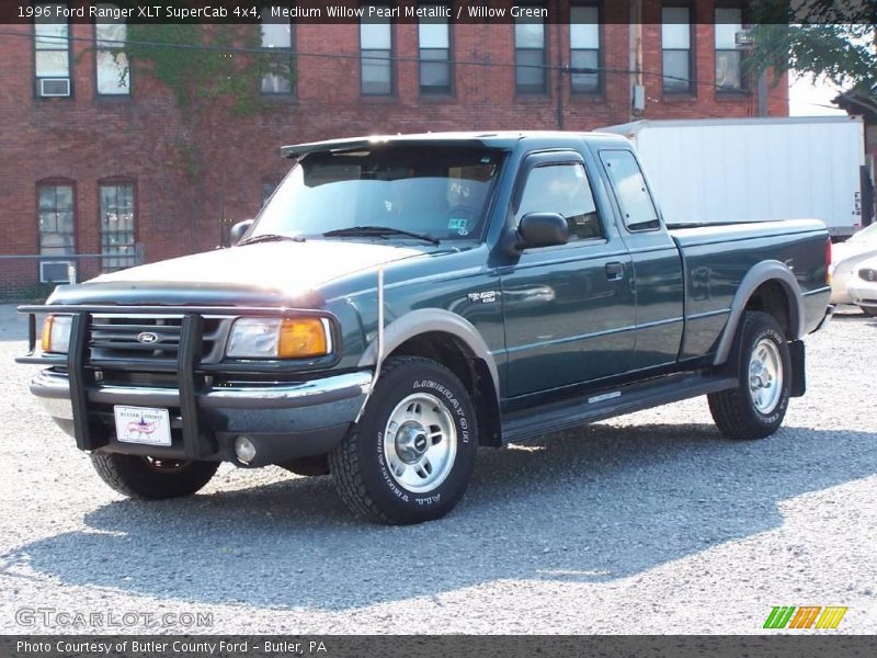 Medium Willow Pearl Metallic / Willow Green 1996 Ford Ranger XLT SuperCab 4x4
