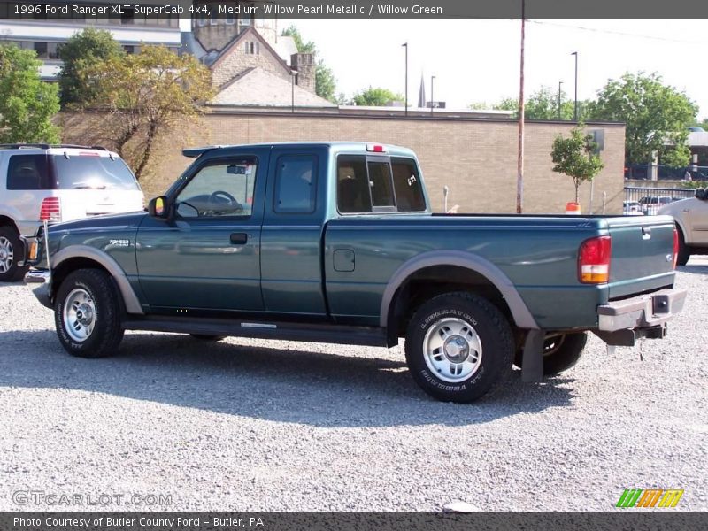 Medium Willow Pearl Metallic / Willow Green 1996 Ford Ranger XLT SuperCab 4x4