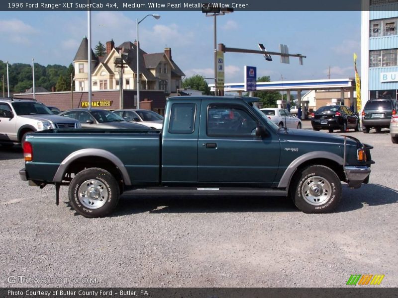 Medium Willow Pearl Metallic / Willow Green 1996 Ford Ranger XLT SuperCab 4x4