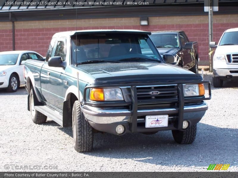 Medium Willow Pearl Metallic / Willow Green 1996 Ford Ranger XLT SuperCab 4x4