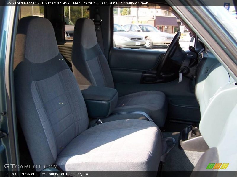 Medium Willow Pearl Metallic / Willow Green 1996 Ford Ranger XLT SuperCab 4x4