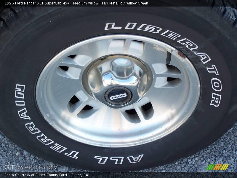 Medium Willow Pearl Metallic / Willow Green 1996 Ford Ranger XLT SuperCab 4x4