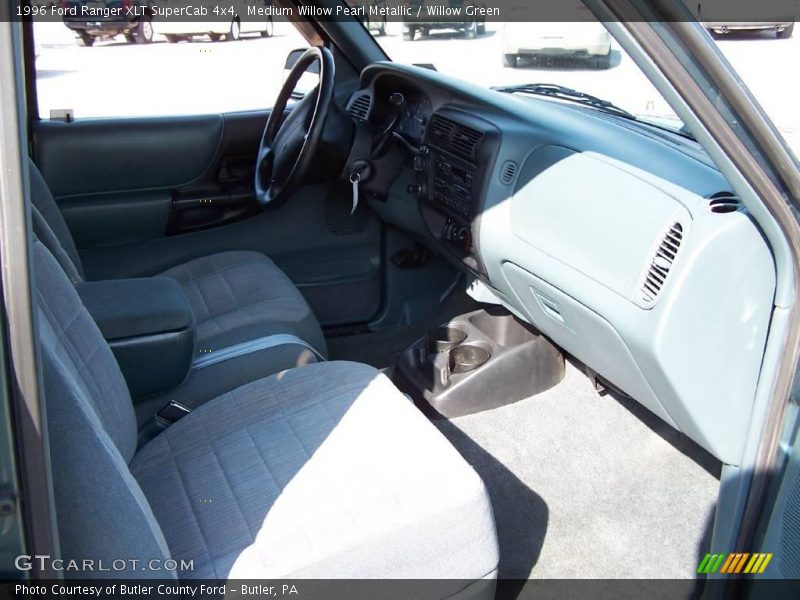 Medium Willow Pearl Metallic / Willow Green 1996 Ford Ranger XLT SuperCab 4x4