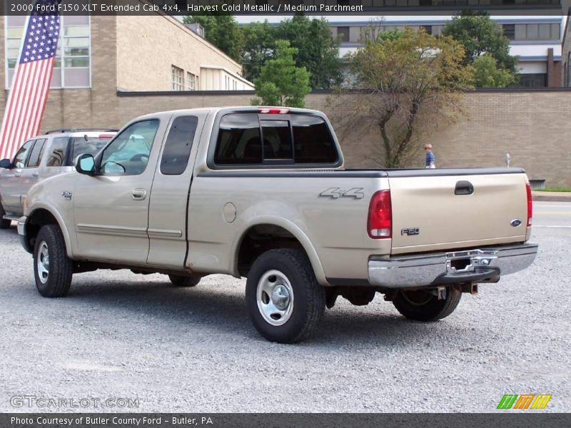 Harvest Gold Metallic / Medium Parchment 2000 Ford F150 XLT Extended Cab 4x4