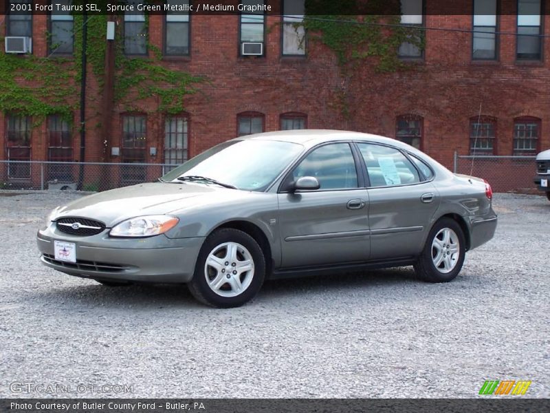 Spruce Green Metallic / Medium Graphite 2001 Ford Taurus SEL