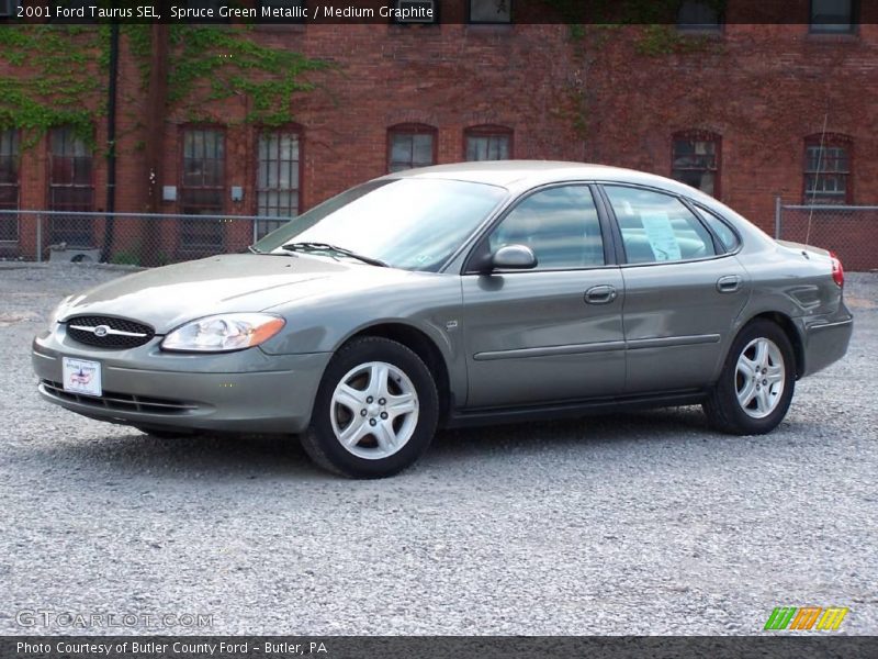 Spruce Green Metallic / Medium Graphite 2001 Ford Taurus SEL