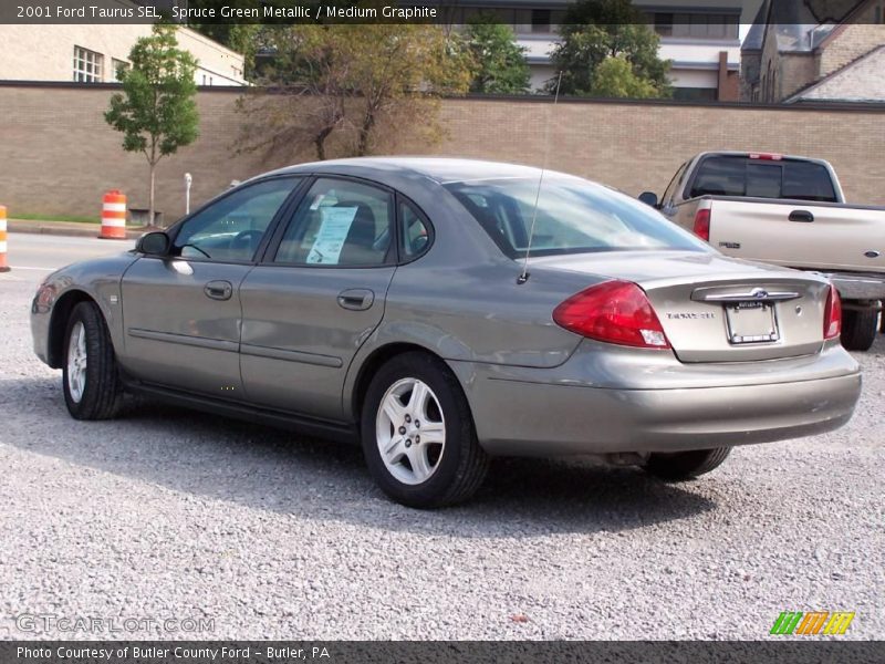 Spruce Green Metallic / Medium Graphite 2001 Ford Taurus SEL